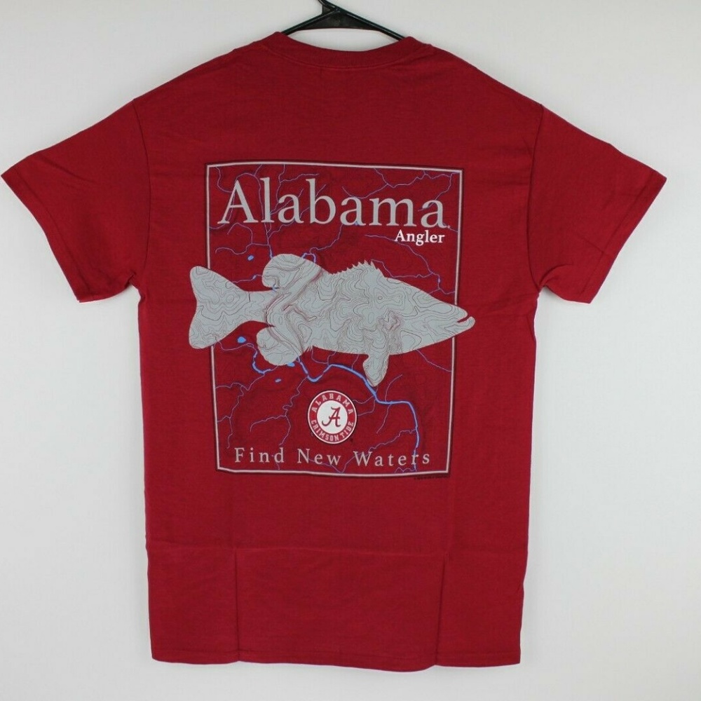 Alabama Crimson Tide T-Shirt Angler Fish Tee